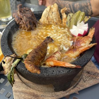 Pancho Poncho - Pancho Poncho $29.00 Steak, chicken, bacon-wrapped shrimp, chorizo, nopales, Oaxaca cheese, green chili - Mexican Near Me - Denver, Colorado Pancho Poncho - Pancho Poncho $29.00 Steak, chicken, bacon-wrapped shrimp, chorizo, nopales, Oaxaca cheese, green chili - Mexican Near Me - Denver, Colorado
