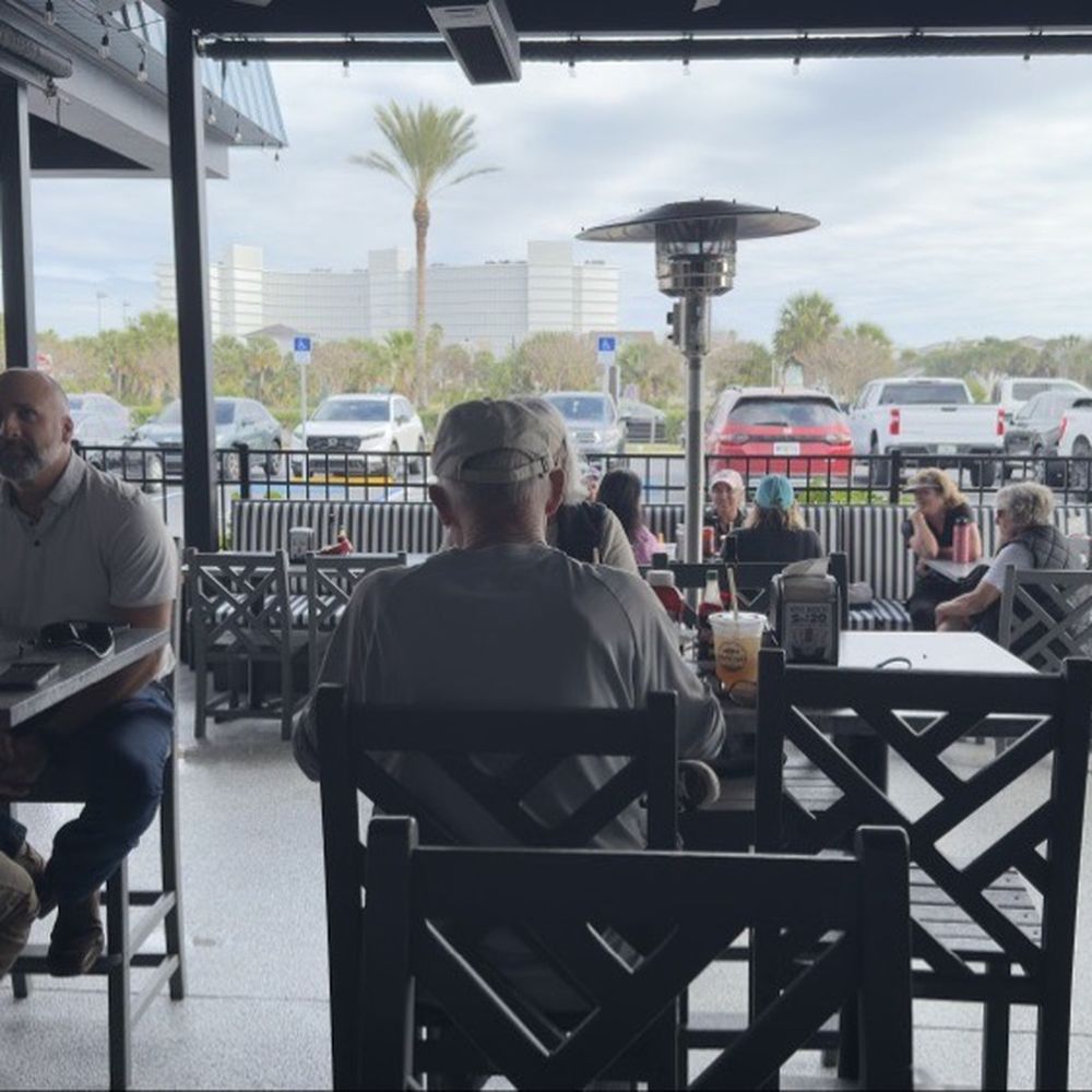 The patio dining