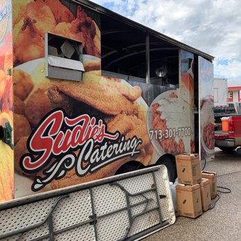 Sudie's Catering - a food truck parked in a parking lot - Seafood Near Me - Pasadena, Texas Sudie's Catering - a food truck parked in a parking lot - Seafood Near Me - Pasadena, Texas