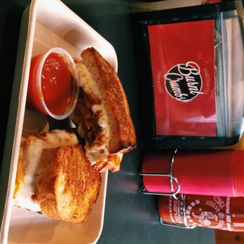 Burnt Crumbs - spaghetti grilled cheese - New American Near Me - Irvine, California Burnt Crumbs - spaghetti grilled cheese - New American Near Me - Irvine, California