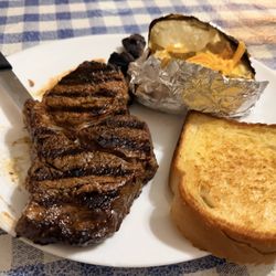 The Chatterbox Restaurant - 12oz. Ribeye. Baked Potato.