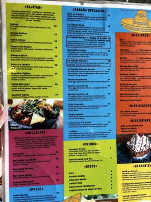 Menu photo 1 La Cabana Mexican Restaurant Slade, KY Menu photo 1 La Cabana Mexican Restaurant Slade, KY