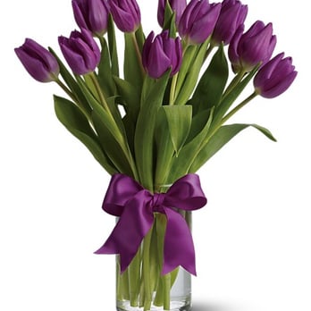 Alvin Flowers - Passionate Purple Tulips - Florists Near Me - Alvin, Texas