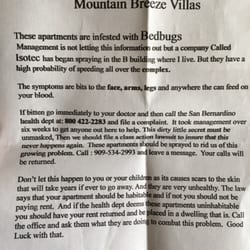 County of San Bernardino - BedBugs to go along with their Roach infestation!!! Sad for everyone living there! Thank God There will be a Class Action Lawsuit!!!