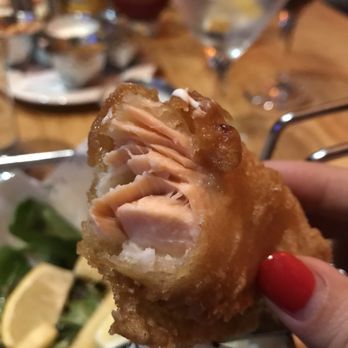 Brooks' Bar & Deck - Salmon fish and chips. Good but not great. - Sports Bars Near Me - Stateline, Nevada