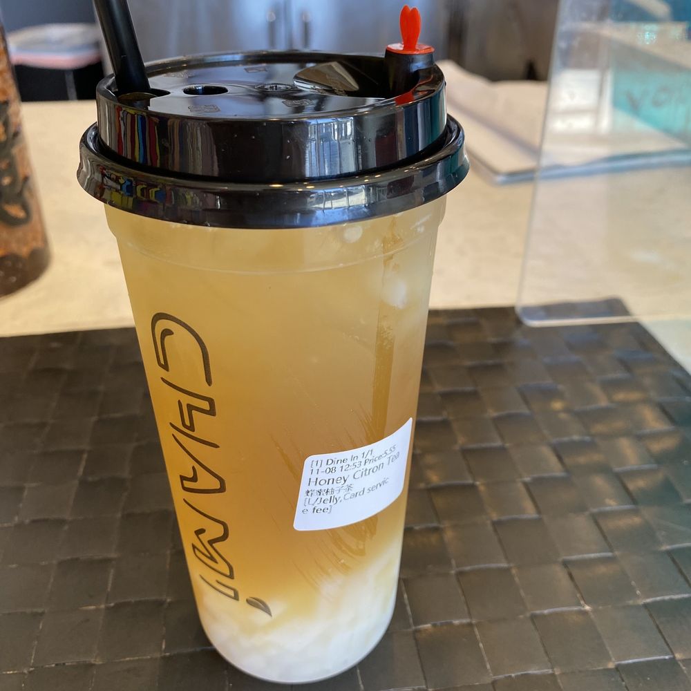 Chami Tea Bar - Honey citron tea $6.06 w/taxes & fees @ Chami Tea Bar, Whittier, CA 11/8/21 - Bubble Tea Near Me - Whittier, California
