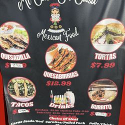 Mi Casa Su Casa - Menu as of 10.16.25