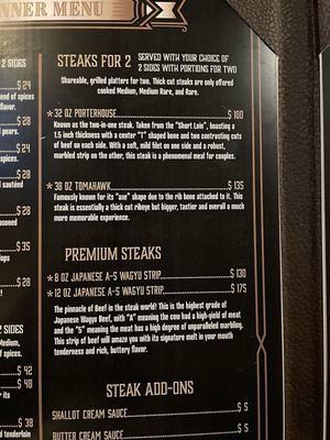 Menu photo 6 Watson's Chophouse Muskogee, OK