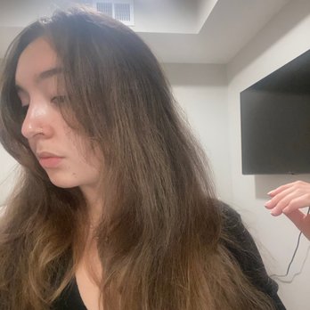 Aveda Arts & Sciences Institute - Minneapolis - Hair after 6 hour balayage process at Aveda Institute. Original hair color: brown - Skin Care Near Me - Minneapolis, Minnesota