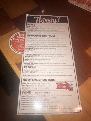 Menu photo 1 Hooters Oak Lawn, IL Menu photo 1 Hooters Oak Lawn, IL