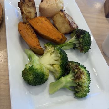 Aubergine Kitchen - BAKED SWEET POTATO BITES and SIDE OF ROASTED BROCCOLI - Salad Near Me - St. George, Utah Aubergine Kitchen - BAKED SWEET POTATO BITES and SIDE OF ROASTED BROCCOLI - Salad Near Me - St. George, Utah