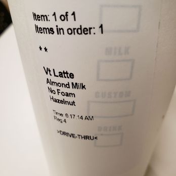 Starbucks - My order with a clear request for  No Foam. - Coffee & Tea Near Me - Phoenix, Arizona