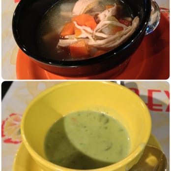 3 Amigo's - Offered complimentary soups, chicken vegetable or cream of spinach (cos not on menu normally). Both great, cos fantastic! - Mexican Near Me - Lake Villa, Illinois