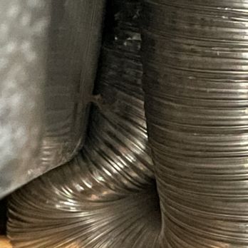 AirDuct Rescue - Smashed bent dryer hose - Air Duct Cleaning Near Me - Lilburn, Georgia