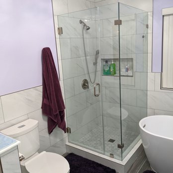 ER Interior Remodeling LLC. - Moved shower to opposite wall and made all glass shower. - General Contractors Near Me - Leander, Texas ER Interior Remodeling LLC. - Moved shower to opposite wall and made all glass shower. - General Contractors Near Me - Leander, Texas