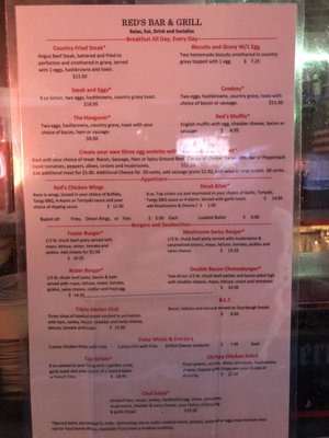 Menu photo 3 Red's Bar & Grill Portland, OR Menu photo 3 Red's Bar & Grill Portland, OR