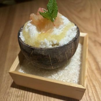 Konban - Yuzu coconut shaved sorbet - Izakaya Near Me - New York, New York Konban - Yuzu coconut shaved sorbet - Izakaya Near Me - New York, New York