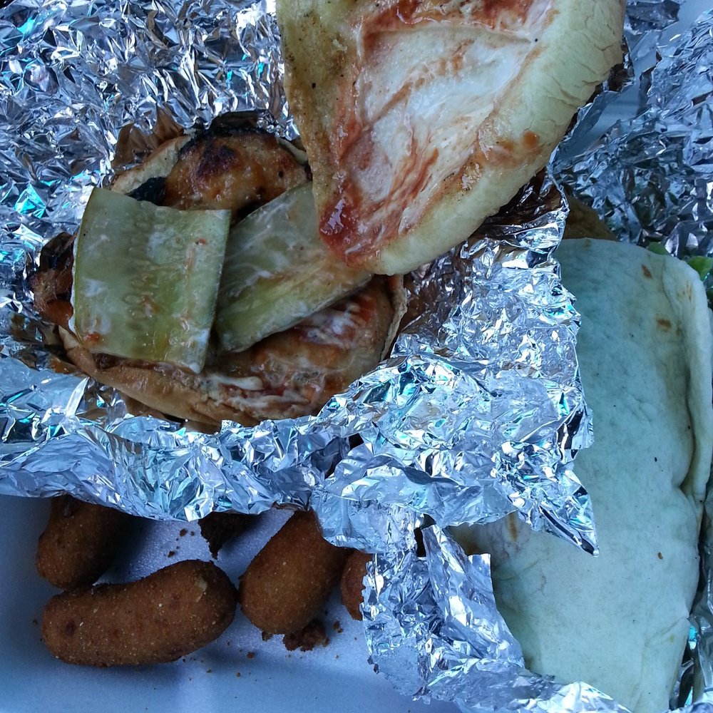 Cook Out - Hush puppies, chicken wrap, and bbq chicken sandwich.. - Fast Food Near Me - Augusta, Georgia Cook Out - Hush puppies, chicken wrap, and bbq chicken sandwich.. - Fast Food Near Me - Augusta, Georgia