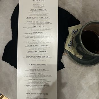 Vesper Sky lounge - Vesper menu - Cocktail Bars Near Me - Huntsville, Alabama
