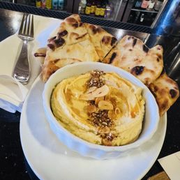 Hummus from the happy hour menu Hummus from the happy hour menu