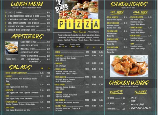 Menu photo 1 Ronnie's Pizzeria Palm Springs, FL