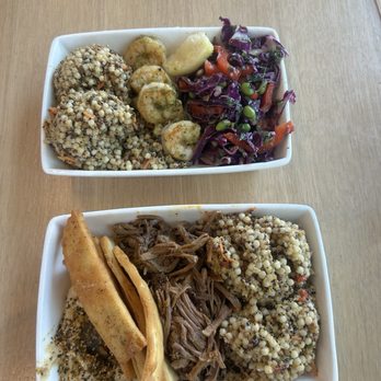 Vessel Kitchen - My friend has the Thai lemongrass shrimp + miso sesame couscous + coconut edamame slaw - Comfort Food Near Me - Salt Lake City, Utah Vessel Kitchen - My friend has the Thai lemongrass shrimp + miso sesame couscous + coconut edamame slaw - Comfort Food Near Me - Salt Lake City, Utah