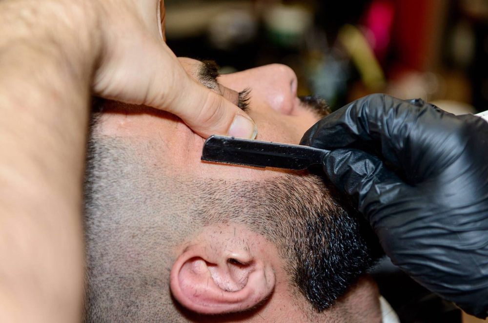 University Barber Shop Logo