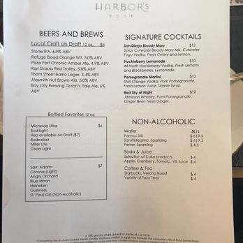 Harbor's Edge - Drinks - Breakfast & Brunch Near Me - San Diego, California Harbor's Edge - Drinks - Breakfast & Brunch Near Me - San Diego, California
