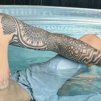 Dark Water - Full sleeve tattoo - Tattoo Near Me - Berkeley, California Dark Water - Full sleeve tattoo - Tattoo Near Me - Berkeley, California