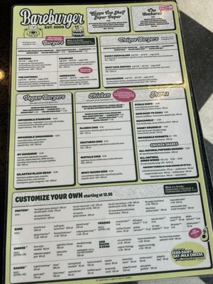 Menu photo 1 Bareburger Darien, CT