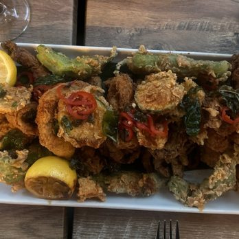 FIVE on the Hill - Fritto Misto Platter - Cocktail Bars Near Me - Universal City, California FIVE on the Hill - Fritto Misto Platter - Cocktail Bars Near Me - Universal City, California