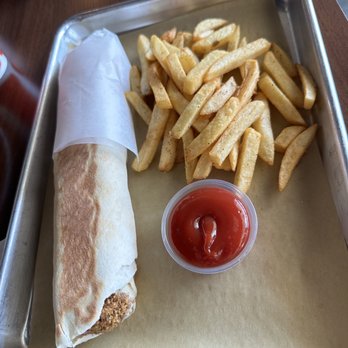 Board Bites - Falafel Wrap with Side Fries - Lebanese Near Me - Plano, Texas
