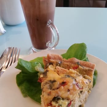 Jam - Hot chocolate and chicken and spinach quiche - Cafes Near Me - Kenmare, Kentucky