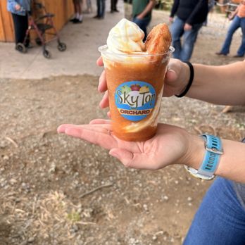 Sky Top Orchard - Apple Cider Ice Cream Float - Pick Your Own Farms Near Me - Zirconia, North Carolina Sky Top Orchard - Apple Cider Ice Cream Float - Pick Your Own Farms Near Me - Zirconia, North Carolina