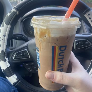Dutch Bros Coffee - Medium Iced Mocha Hazelnut Truffle Latte - Juice Bars & Smoothies Near Me - Norman, Oklahoma Dutch Bros Coffee - Medium Iced Mocha Hazelnut Truffle Latte - Juice Bars & Smoothies Near Me - Norman, Oklahoma