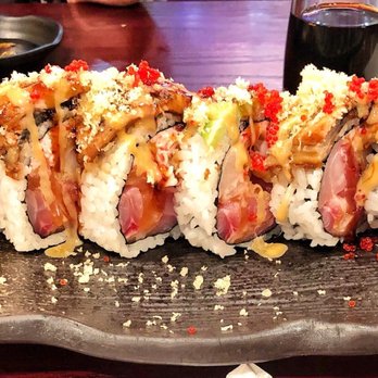 Kimono Sushi - the GIANT roll; first time trying it and it is so good, one of my favorites now!! - Sushi Bars Near Me - Tracy, California Kimono Sushi - the GIANT roll; first time trying it and it is so good, one of my favorites now!! - Sushi Bars Near Me - Tracy, California
