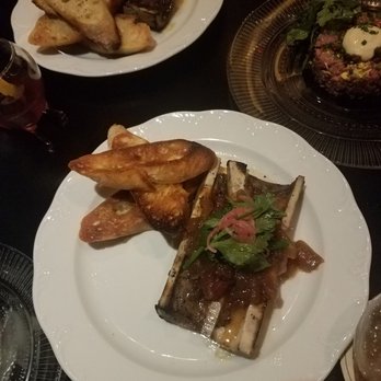 The Chandler Steakhouse - Bone marrow with roasted cipollini & bacon jam! - Steakhouses Near Me - Springfield, Massachusetts
