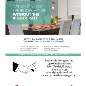Partners In Mortgage - A great option for jumbo loans! - Mortgage Brokers Near Me - Saint Charles, Illinois Partners In Mortgage - A great option for jumbo loans! - Mortgage Brokers Near Me - Saint Charles, Illinois