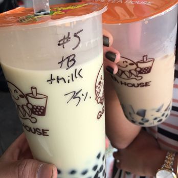 QQ Tea House - You must get the Luxury #5 Buckwheat Green Tea WITH added whole milk, and an added sweetness of 75%" - Bubble Tea Near Me - Honolulu, Hawaii