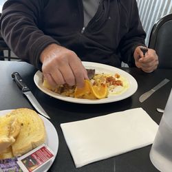 Parowan Cafe - Steak and eggs with sour dough toast