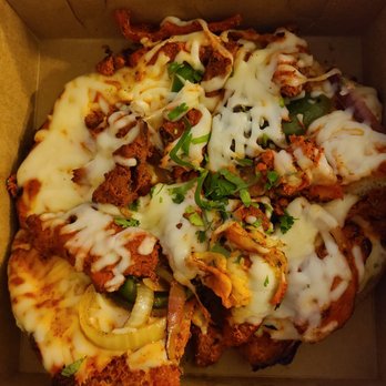Tava Fry Modern Indian Bar & Restaurant - Chicken Tikka masala pizza - Indian Near Me - Ashburn, Virginia