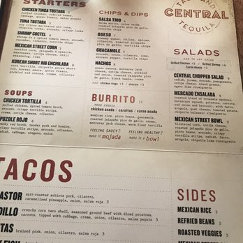 Central Taco and Tequila - Menu - Tacos Near Me - Haddon Township, New Jersey Central Taco and Tequila - Menu - Tacos Near Me - Haddon Township, New Jersey