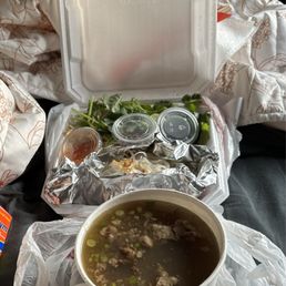 Pho beef and brisket