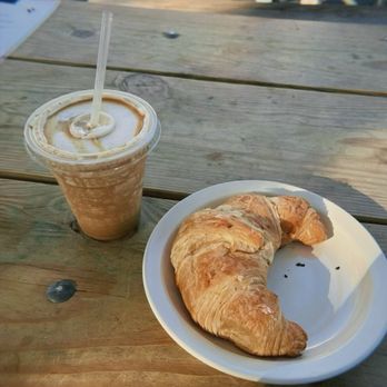 Mozart's Coffee Roasters - Caramel Frappe Butter Croissant - Coffee & Tea Near Me - Austin, Texas