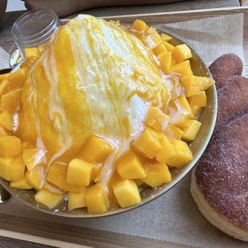 Yuri’s Desserts - Mango BingSu & Twisted Donut! - Desserts Near Me - Portland, Maine