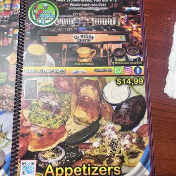 El Meson Chapin - Menú - Latin American Near Me - Fort Worth, Texas El Meson Chapin - Menú - Latin American Near Me - Fort Worth, Texas