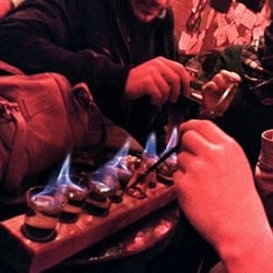 L'Atomic - mètre d'absinthe flambée!