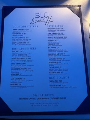 Menu photo 4 Blü Prime Steakhouse San Antonio, TX
