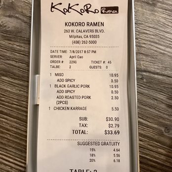 Kokoro Ramen - Ramen Near Me - Milpitas, California Kokoro Ramen - Ramen Near Me - Milpitas, California