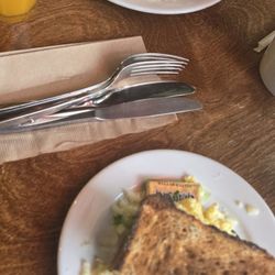 Zanzibar's Coffee Adventure - Egg and cheese toast